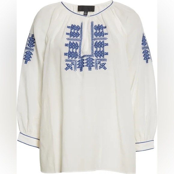 NILI LOTAN Lanette Embroidered Top - Picture 5 of 5